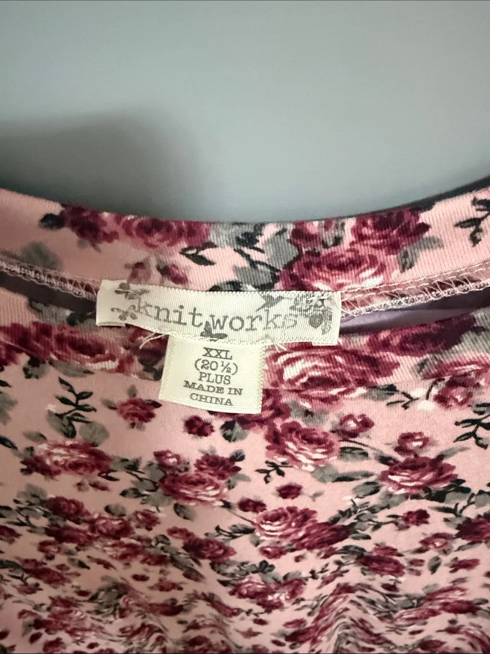 Knitworks Pink Floral Tiered Short-Sleeve Dress
